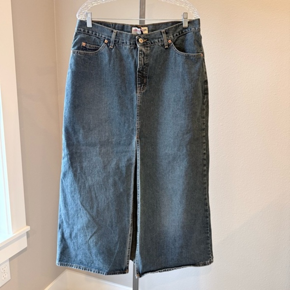 Vintage 90’s/Y2K LondonJean five pocket long denim skirt size 16